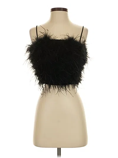 Pre-owned Lucy Paris Sleeveless Top Black Strapless Neckline Tops