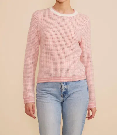 Lucy Paris Teya Knit Sweater In Light Pink