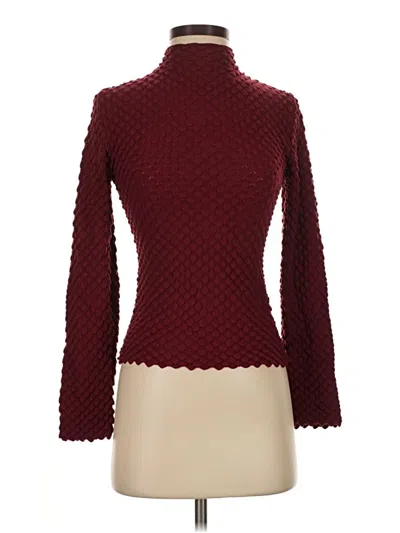 Pre-owned Lucy Paris Turtleneck Sweater In Burgundy