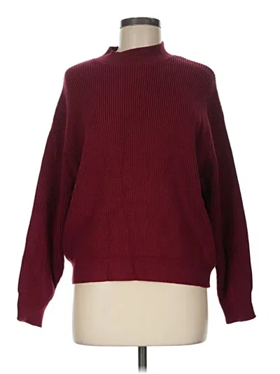 Pre-owned Lucy Paris Turtleneck Sweater In Burgundy