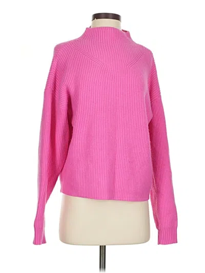 Pre-owned Lucy Paris Turtleneck Sweater In Pink