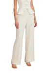 Lucy Paris Valli Wide-leg Pants In White In Neutral