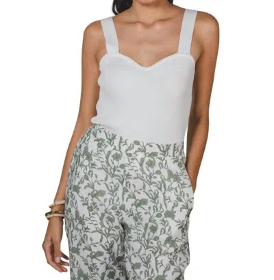 Lucy Paris Viola Knit Top In White