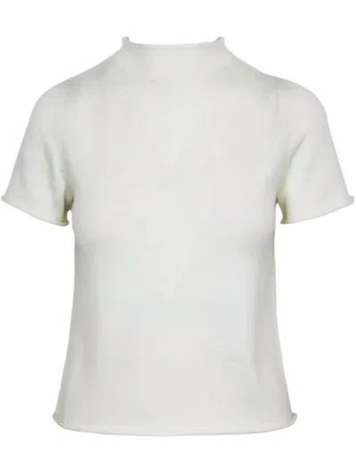 Lucy Paris Women's Lux Mock Neck Top In Ivory In White
