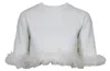 Lucy Paris Sally Feather Woven Top In White In White