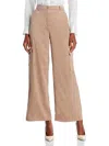 Lucy Paris Womens High Rise Wide Leg Cargo Pants In Multi