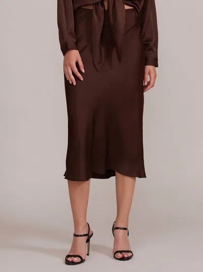 Lucy Paris Zoie Skirt In Brown