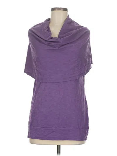 Pre-owned Lucy Poncho In Purple