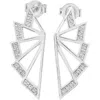 Lucy Quartermaine Women's Solid Sterling Silver Angel Wing Studs In Sterling Silver