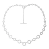 Lucy Quartermaine Art Deco Halo Necklace In Sterling Silver