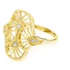 Lucy Quartermaine Women's Art Deco Oval Ring In Gold Vermeil In Gold