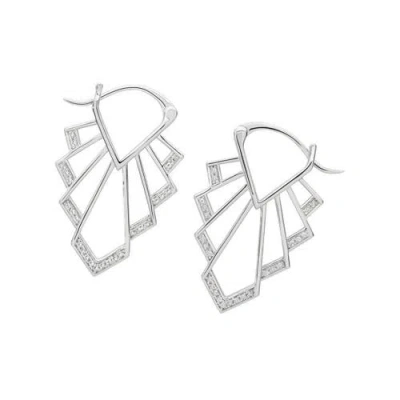 Lucy Quartermaine Chrysler Earrings In Sterling Silver