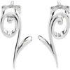 Lucy Quartermaine Dainty Q Studs In Sterling Silver