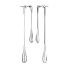 Lucy Quartermaine Double Drop Earrings Front And Back In Sterling Silver