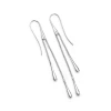 Lucy Quartermaine Double Drop Earrings In Sterling Silver