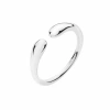 Lucy Quartermaine Double Drop Ring In Metallic