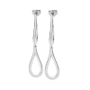 Lucy Quartermaine Double Petal Earrings In Sterling Silver