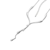 Lucy Quartermaine Dripping Necklace In Sterling Silver