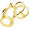 Lucy Quartermaine Women's Drop Armour Ring With Double Hinge In Gold Vermeil In Gold