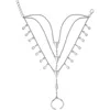 Lucy Quartermaine Drop Hand Chain In Sterling Silver