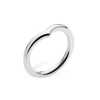 Lucy Quartermaine Drop Wishbone Ring In Sterling Silver