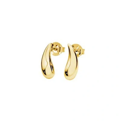 Lucy Quartermaine Droplet Studs In Gold
