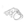 Lucy Quartermaine Elements Armour Ring In Sterling Silver