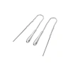 Lucy Quartermaine Feeder Drop Earrings With Bridge In Sterling Silver