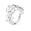 Lucy Quartermaine Half Splash Ring In Sterling Silver