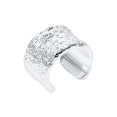 Lucy Quartermaine Hula Ear Cuff In Sterling Silver