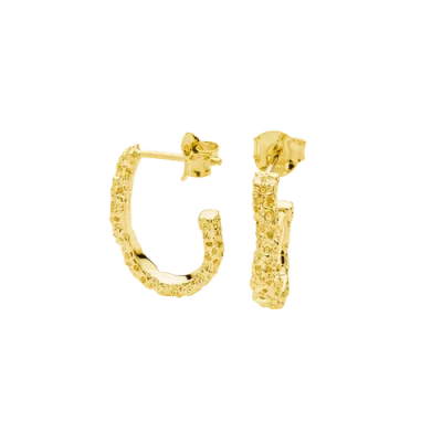 Lucy Quartermaine Hula Half Hoop Earring In Gold
