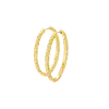 Lucy Quartermaine Hula Large Hoop Earring In Gold