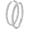 Lucy Quartermaine Hula Large Hoop Earring In Sterling Silver