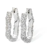 Lucy Quartermaine Hula Small Hoop Earring In Sterling Silver