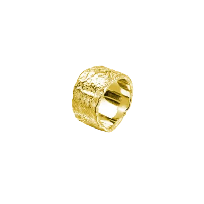 Lucy Quartermaine Hula Wide Ring In Gold
