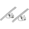 Lucy Quartermaine Key Studs In Sterling Silver
