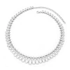 Lucy Quartermaine Large Petal Necklace In Sterling Silver