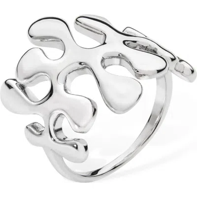 Lucy Quartermaine Large Splash Ring In Sterling Silver