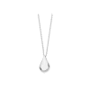 Lucy Quartermaine Large Tear Drop Pendant In Sterling Silver