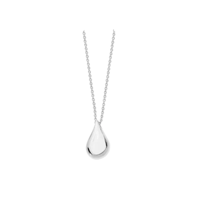 Lucy Quartermaine Large Tear Drop Pendant In White