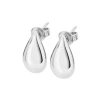 Lucy Quartermaine Large Tear Drop Studs In Sterling Silver