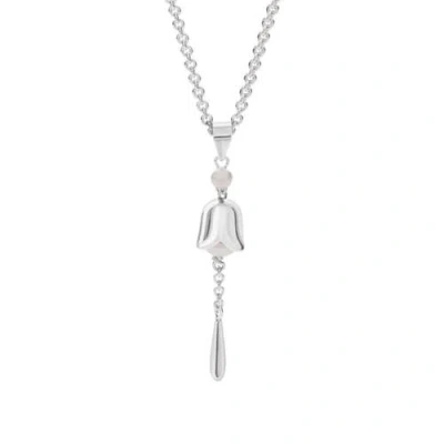 Lucy Quartermaine Lily Of The Valley Pendant In Sterling Silver
