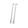 Lucy Quartermaine Women's Solid Sterling Silver Long Drop Stud Earrings In Sterling Silver