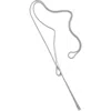 Lucy Quartermaine Long Feeder Drip Necklace In Sterling Silver