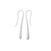 Lucy Quartermaine Long Solid Drop Earrings In Silver