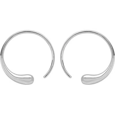 Lucy Quartermaine Luna Hoops In Sterling Silver