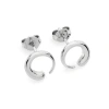 Lucy Quartermaine Luna Studs In Sterling Silver