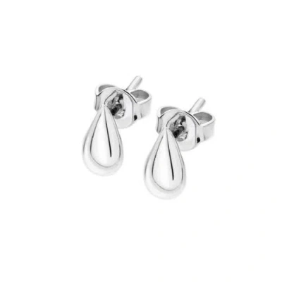 Lucy Quartermaine Mini Tear Drop Studs In Sterling Silver