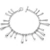 Lucy Quartermaine Multi Drop Bracelet In Sterling Silver