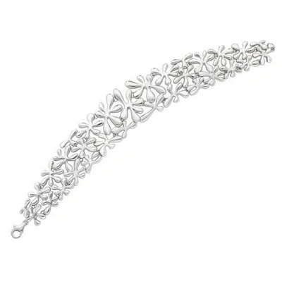 Lucy Quartermaine Multi Splash Bracelet In Sterling Silver